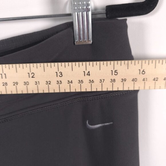 NIKE DRI-FIT Women’s Leggings Pants Wide Leg Flare Gray Training Yoga Luxe LARGE - Picture 6 of 11
